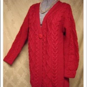 Aran Crafts Merino Wool Cardigan  size S